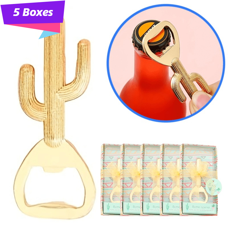 Beer & Wine Jockey Plaza Shopping - 5個入りパッケージボトルオープナー面白いギフトサボテン型ビールオープナーツールクリエイティブな結婚式の記念品ゲスト用バーデコレーションガジェット