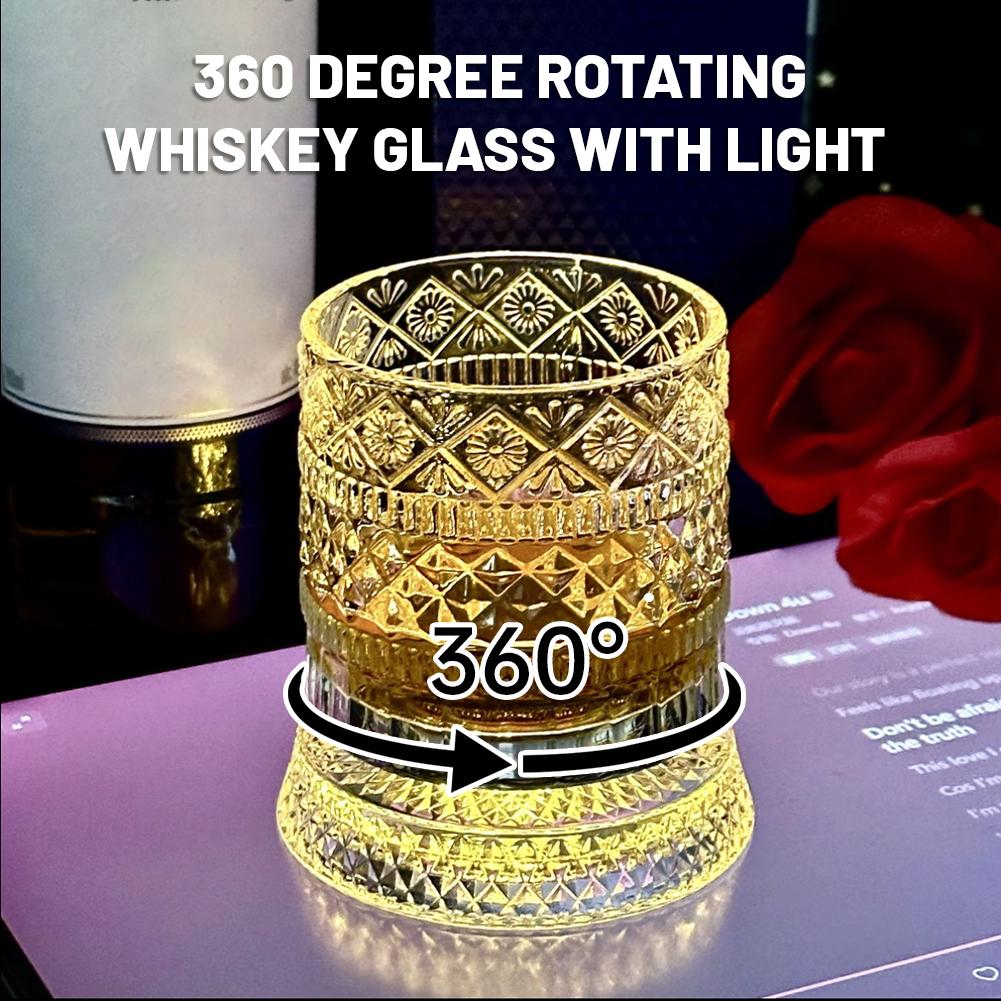 回転式ウイスキーグラス クリエイティブクリスタルビールカップ - Wine In Beer Glass のレビューと価格