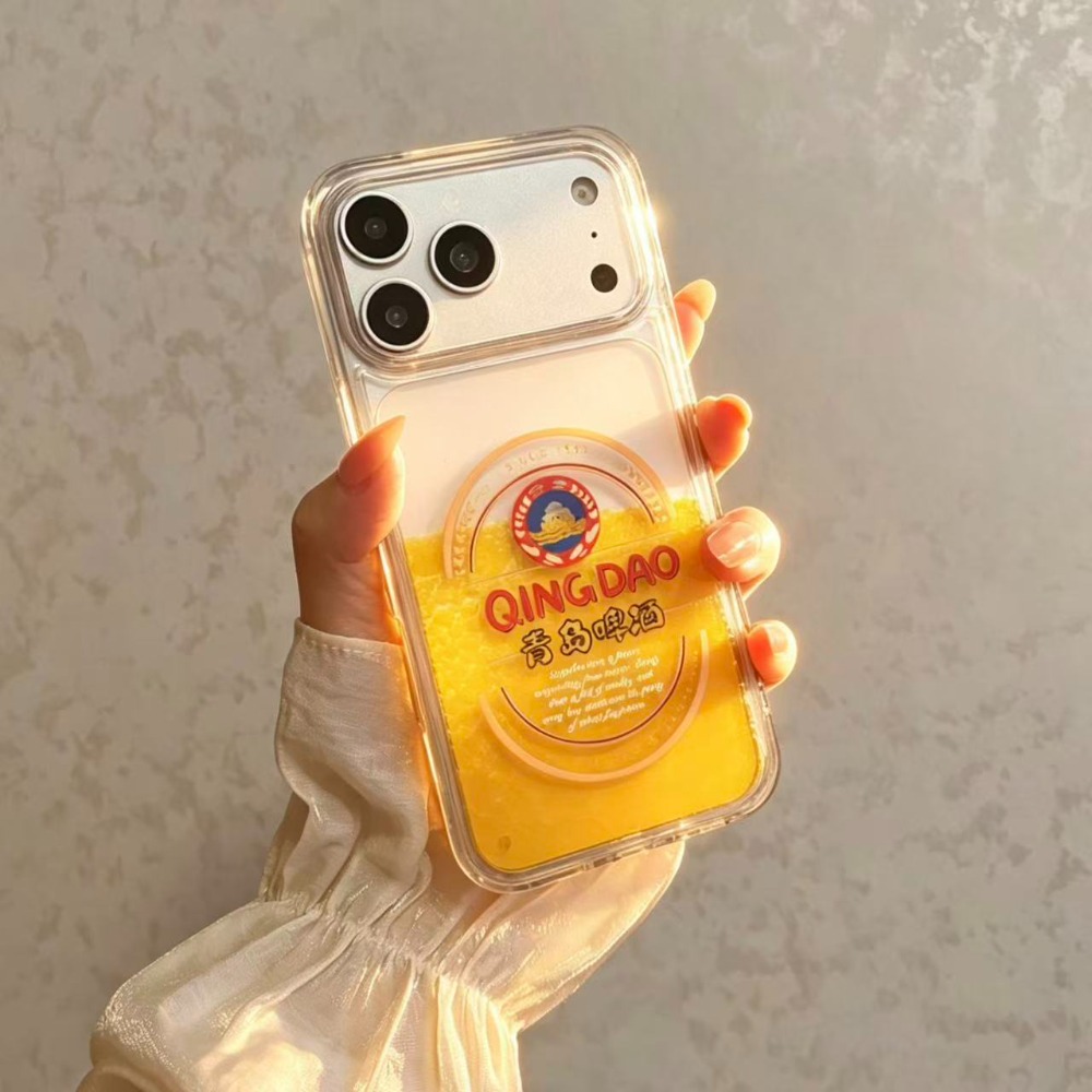 面白い青島ビール液体流砂スマホケース iPhone 17 1 - Beer & Wine Jockey Plaza Shopping のレビューと価格