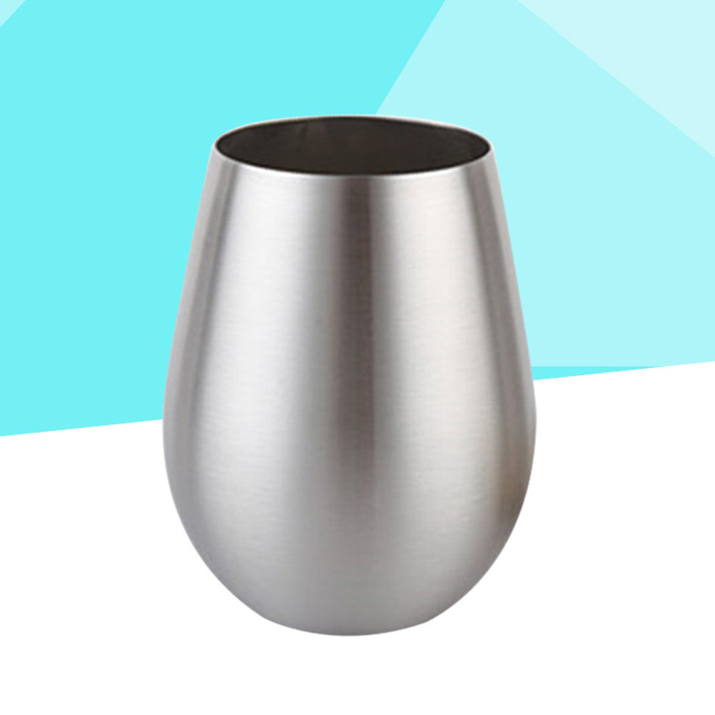 18オンス ステンレス製 エッグ型カップ プレミアム ポータ - Wine In Beer Glass のレビューと価格