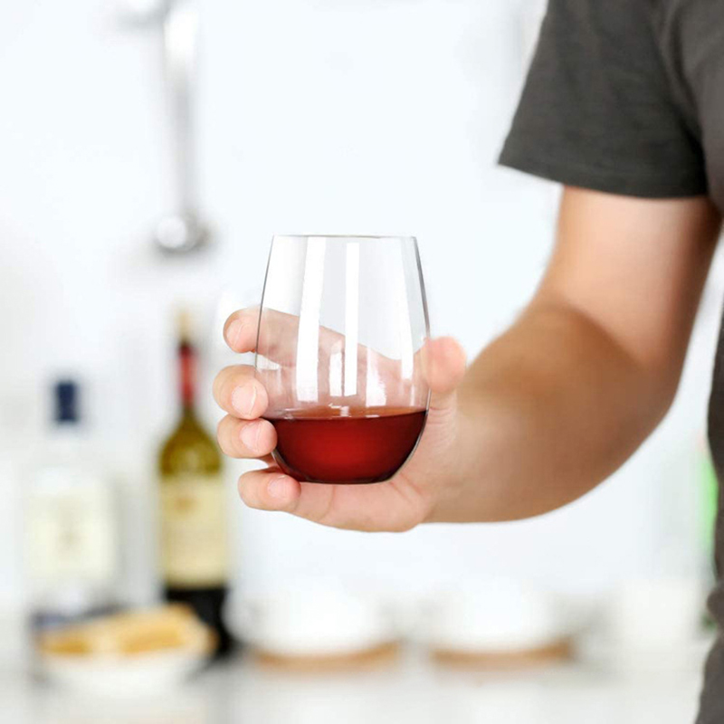 2/4 個の飛散防止プラスチックワイングラス 360/480 - Wine In Beer Glass のレビューと価格