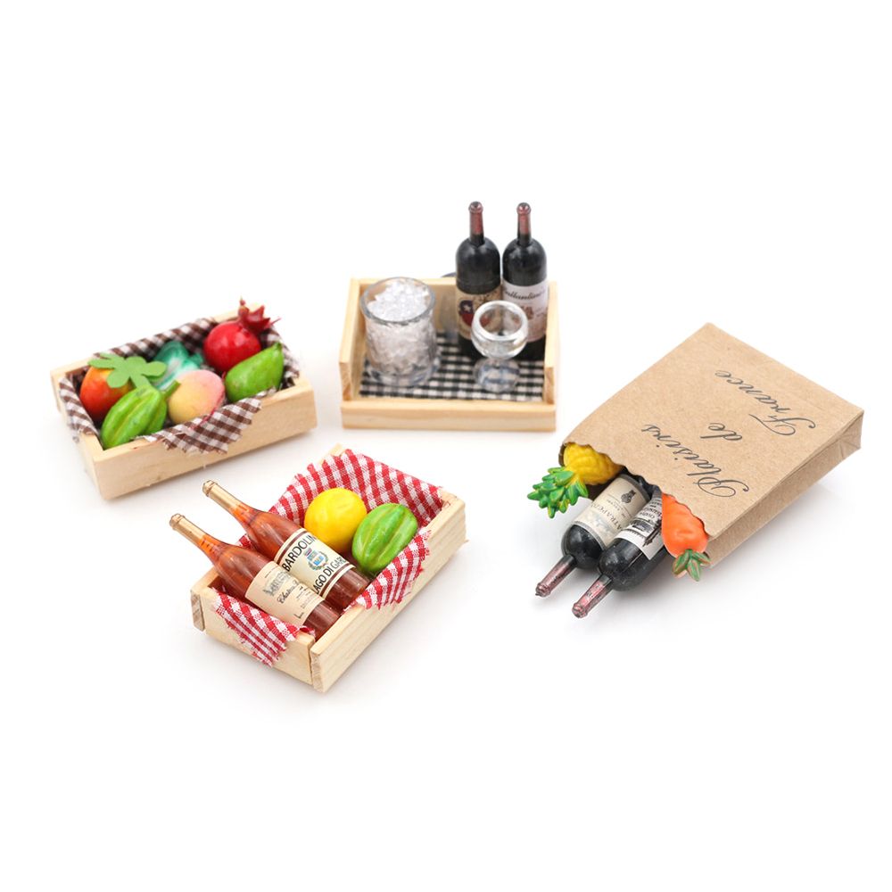 1 セットグッズギフトシーンモデルクリエイティブミニチュアフ - Beer Wine Grocery のレビューと価格