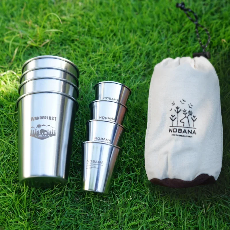304ステンレス製トラベルカップセット、ポータブルウォーター - Beer Flight Set のレビューと価格