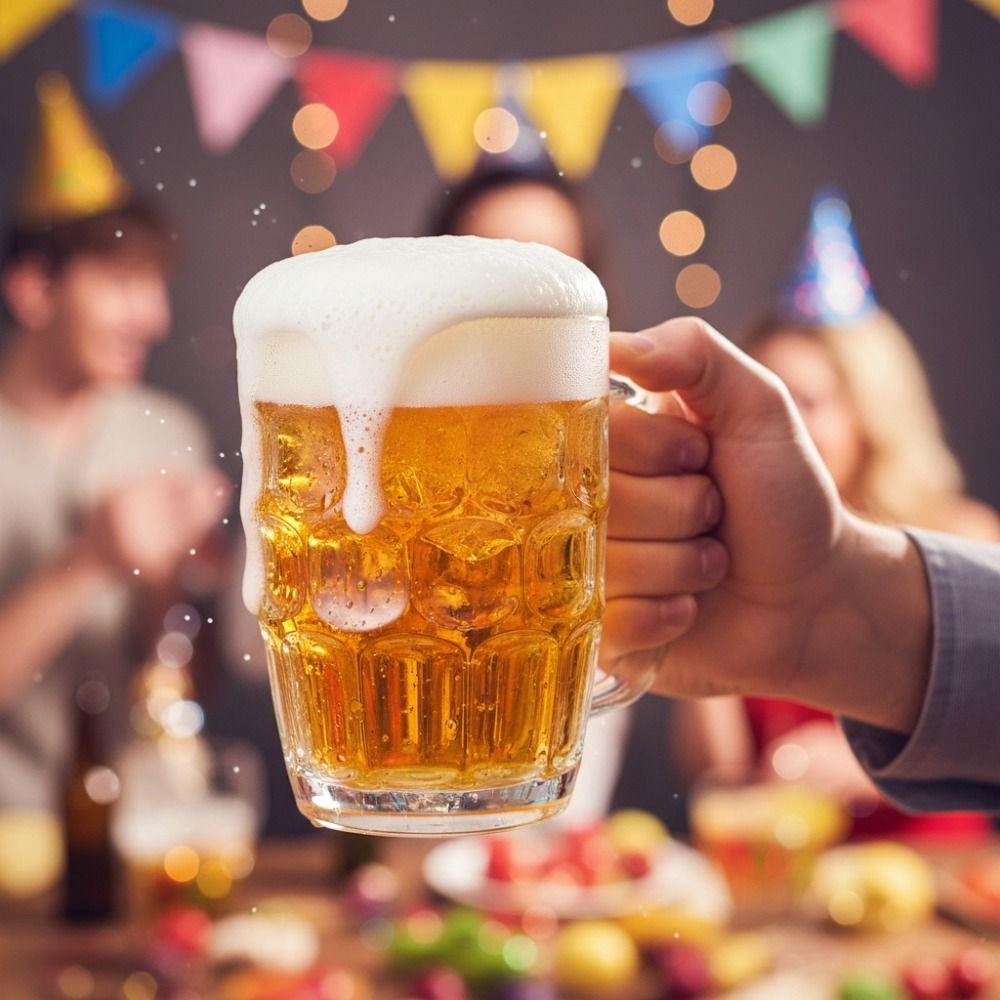 クリエイティブな模造ガラスプラスチック製ビールカップ、透明、 - Wine In Beer Glass のレビューと価格