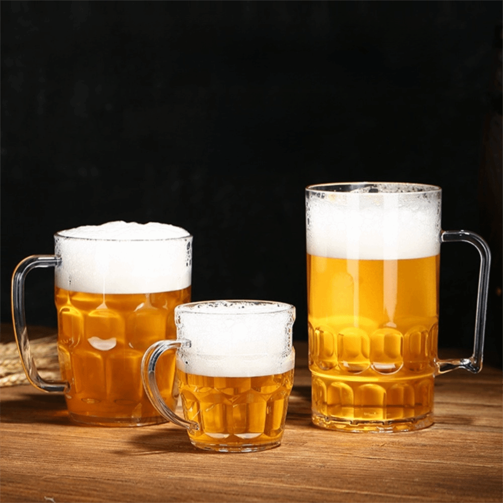 クリエイティブな模造ガラスプラスチック製ビールカップ、透明、 - Wine In Beer Glass のレビューと価格