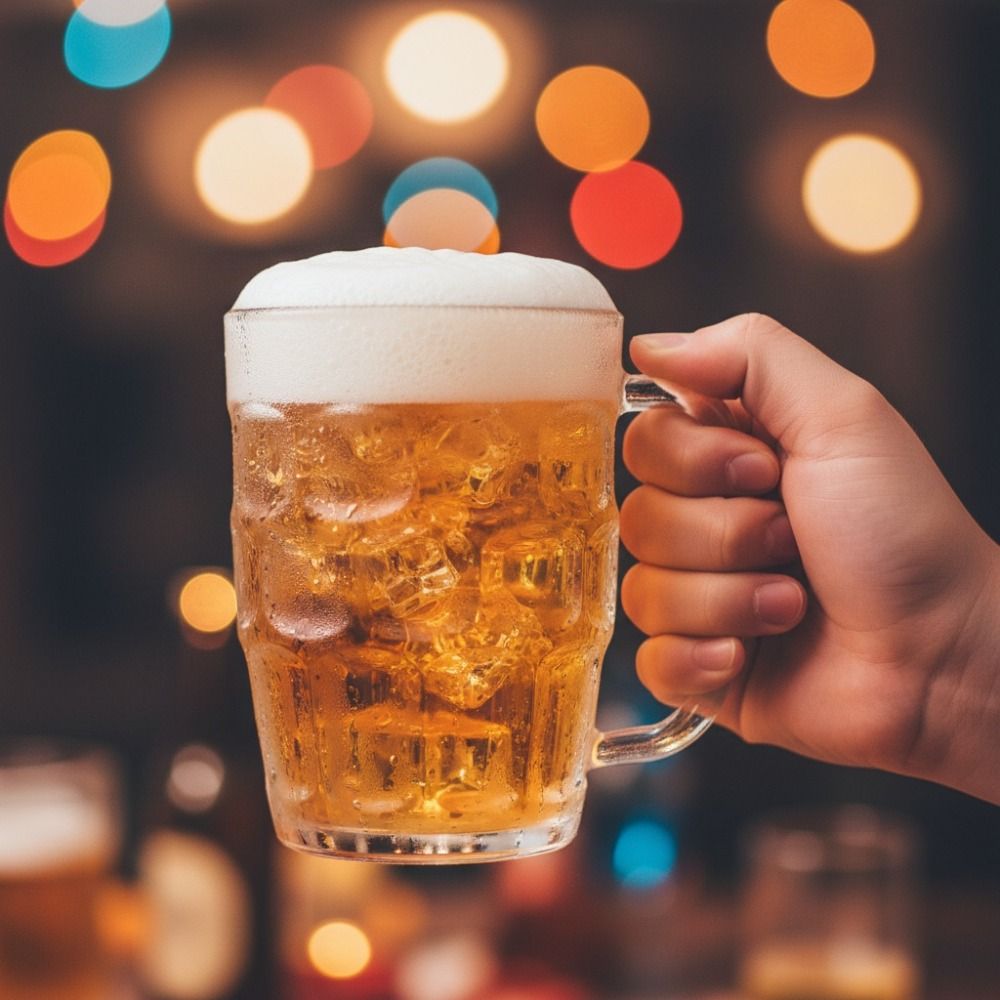 クリエイティブな模造ガラスプラスチック製ビールカップ、透明、 - Wine In Beer Glass のレビューと価格