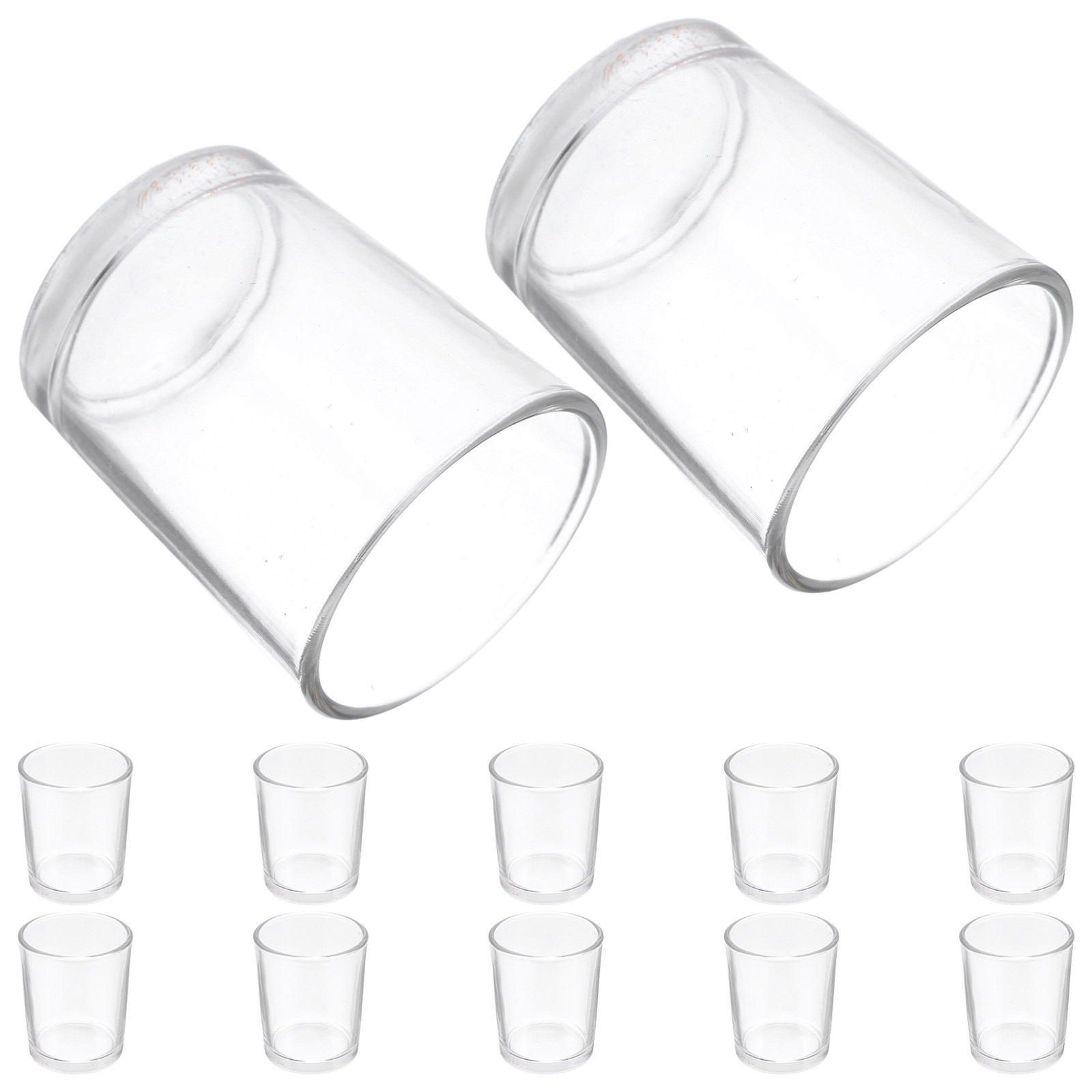 12個入り 小さな透明ガラスショットグラス ミニワインカップ - Wine In Beer Glass のレビューと価格