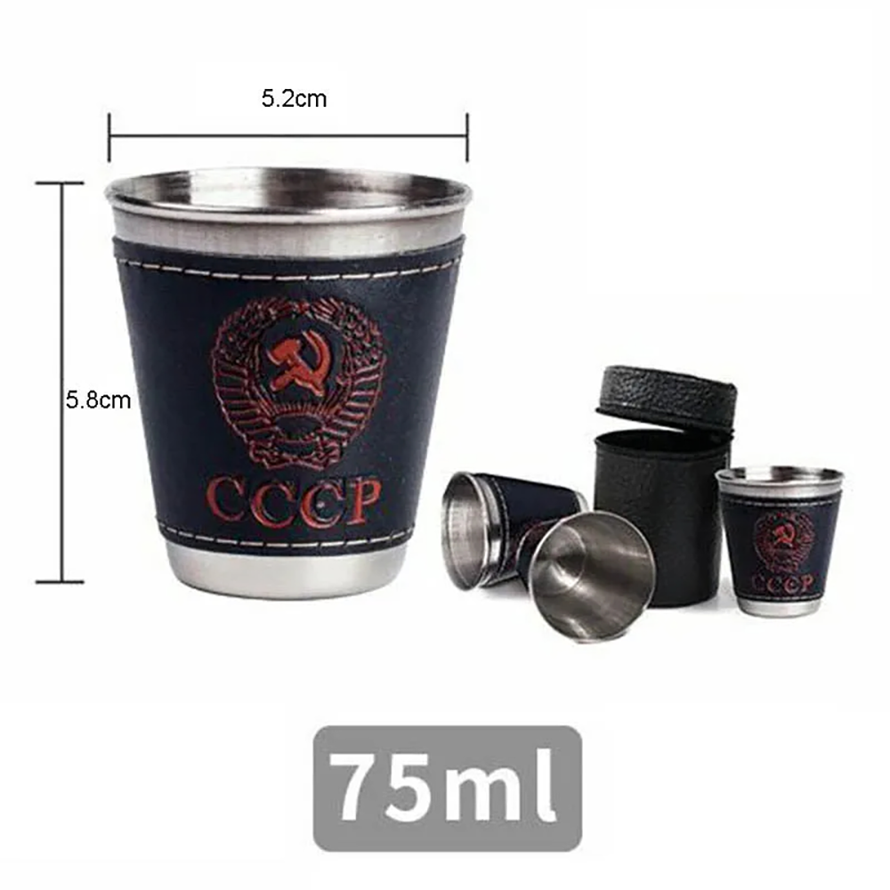 4 個屋外旅行カップセットキャンプ食器ステンレス鋼カップ P - Beer Flight Set のレビューと価格
