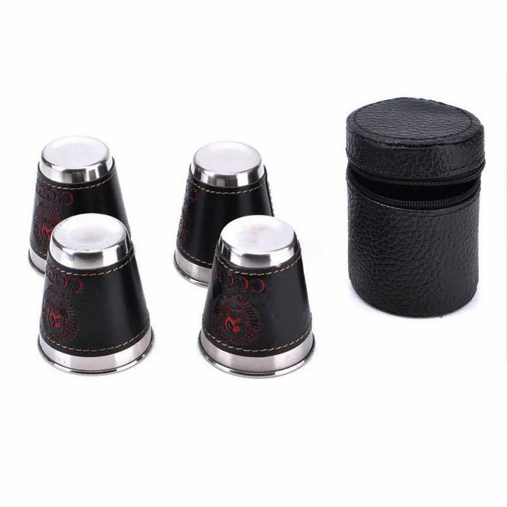 4 個屋外旅行カップセットキャンプ食器ステンレス鋼カップ P - Beer Flight Set のレビューと価格