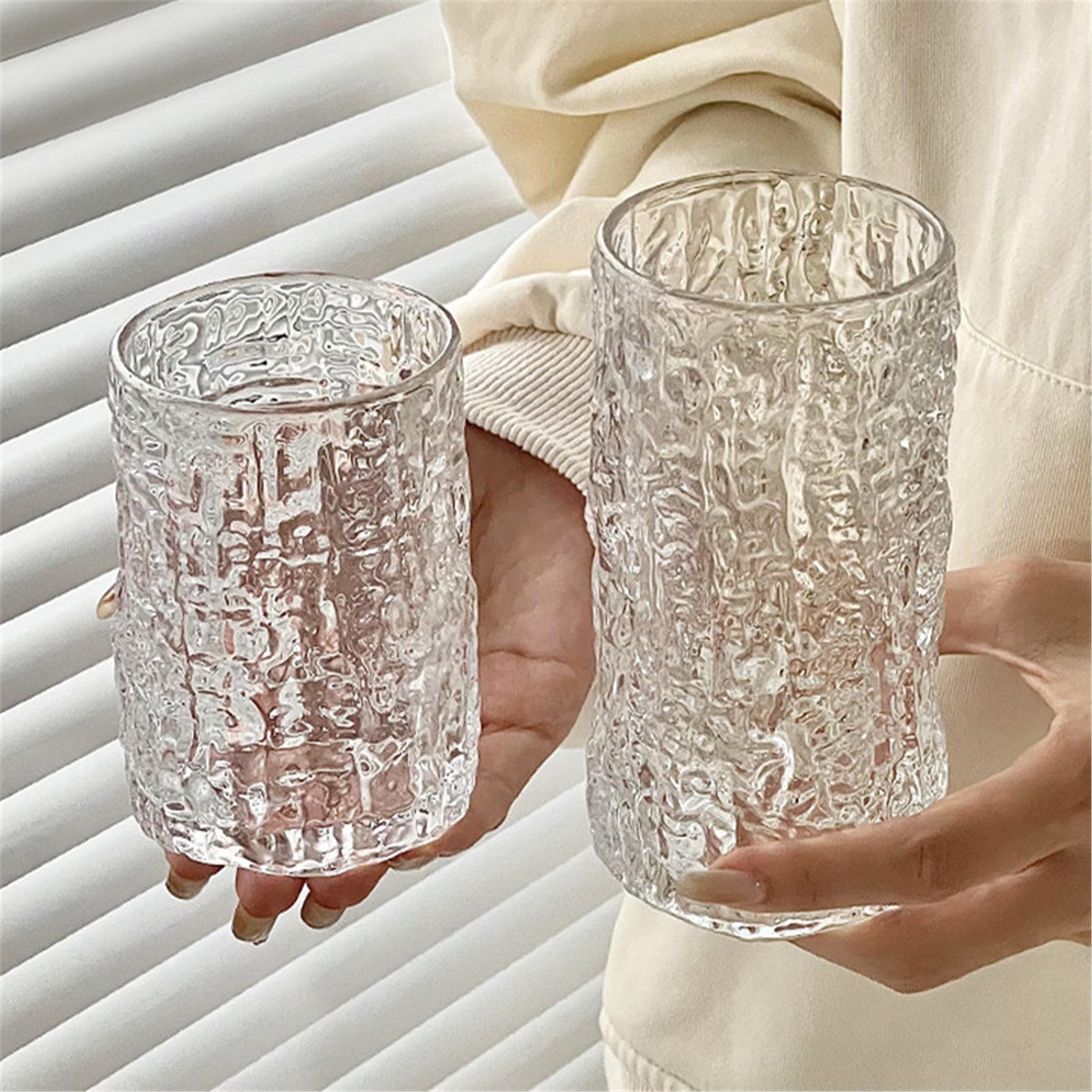 女性用ガラス製ビールカップ素朴な樹皮デザインインスタイル飲料 - Wine In Beer Glass のレビューと価格