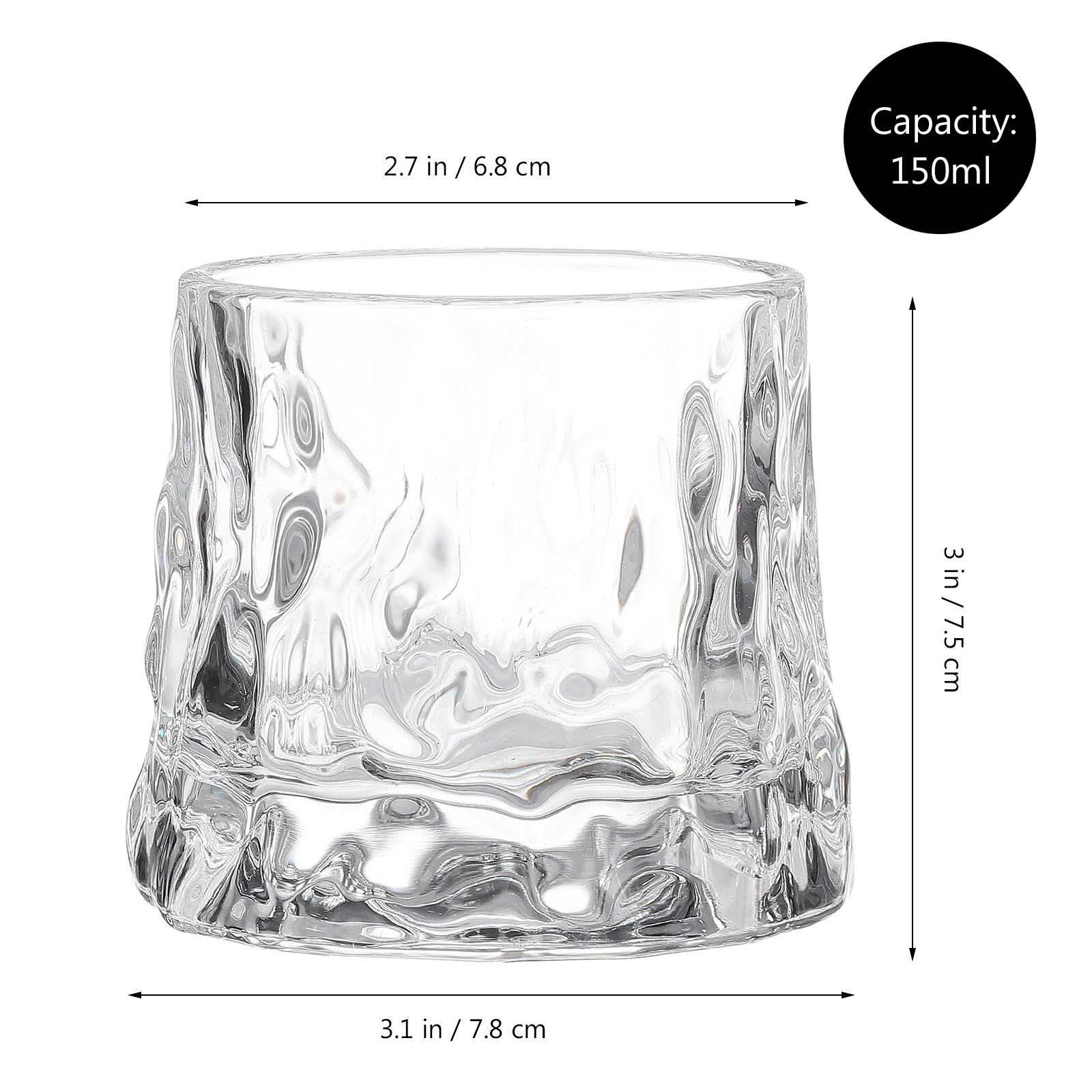 1個入り ハンマード加工ワイングラスカップ プレミアム厚底  - Wine In Beer Glass のレビューと価格