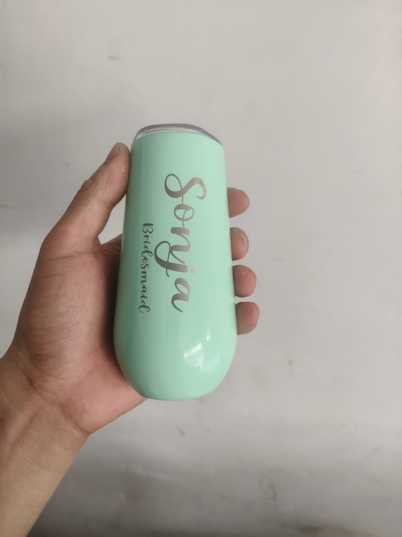 カスタムウェディングネーム入り6オンスステンレス鋼製サーモス - Wine Beer Name のレビューと価格