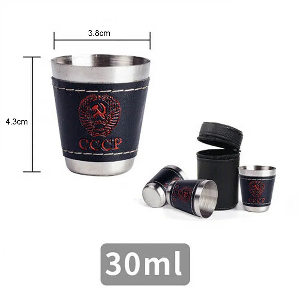 4 個屋外旅行カップセットキャンプ食器ステンレス鋼カップ P - Beer Flight Set のレビューと価格